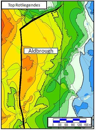 Aldbrough Lead (Rotliegendes) Aldbrough Lead The Aldbrough Lead is covered by 2D data, different surveys and vintages and is generally poor quality.