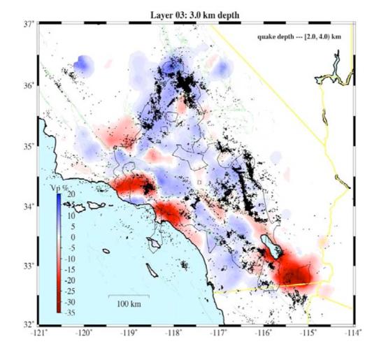 A three-dimensional crustal seismic velocity model for southern California from a composite event method Guoqing Lin,