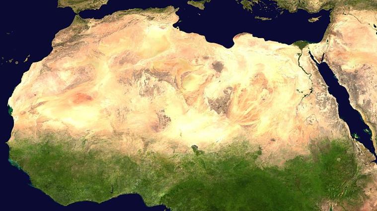 Mali and the Sahel The Sahara is the world s largest and hottest desert and covers most of North Africa, it is roughly the same size as the USA. However, not all of the Sahara is covered by sand.