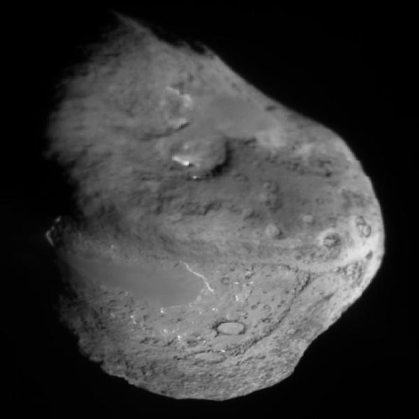 comet Tempel 1 does not have a uniform composition (i.e., more CO 2 in south) Asteroids (run the gamut from wimpy ex-comet fluff balls to slabs of iron Most are