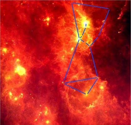 Lifting the Cosmic Veil Views of Orion Infrared (IRAS)