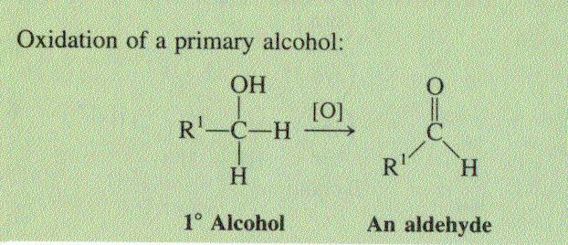 xidation of alcohol xidation