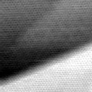 Nanoscale Effects of Friction, Adhesion and Electrical Conduction in AFM Experiments 131 Fig. 26. PCM image of a Pt step covered by a continuous layer of graphite.
