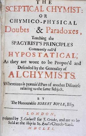 1661 Robert Boyle wrote a paper formally