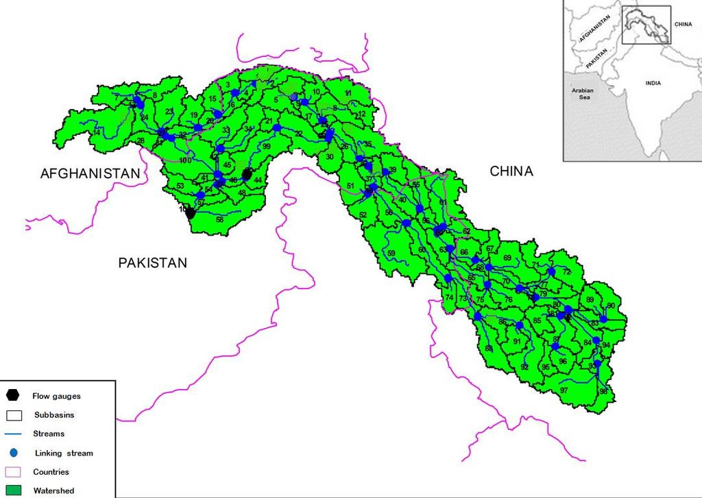 Hydrological Modeling of Upper Indus Basin and Assessment of Deltaic Ecology level.