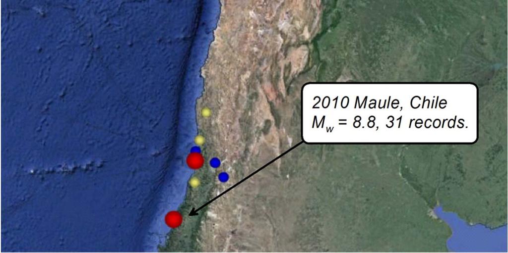 5 14 52 Total 27 146 For Chile, PEER also coordinated with USGS