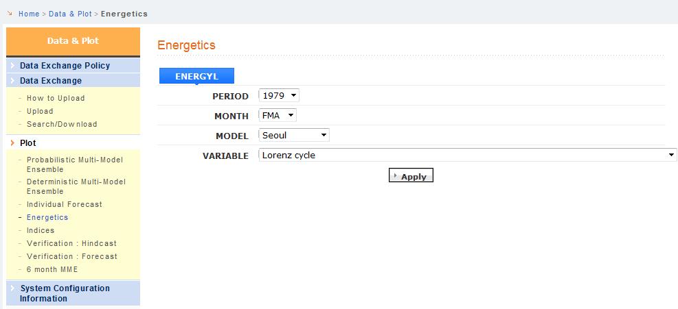 Select Region: Select a region where you are interested. If selecting Arbitrary region, you can set up a range of longitude and latitude which you want. Select Parameters: Six parameters are provided.