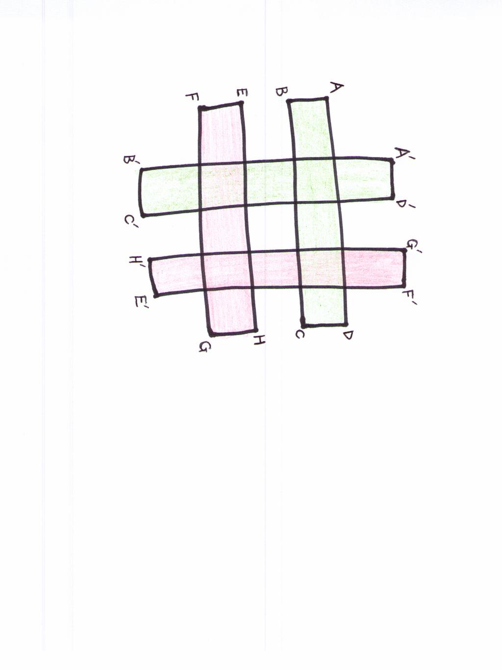 19 (a) (b) (c) Figure 2.2: The action of the homoclinic tangle on a rectangular patch is illustrated here. The patch consists of three stripes colored red, blue, and green.