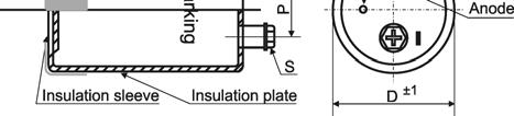 Bracket mounting / Schellenbefestigung Capacitor fixing symbol code Y, I or X I-Type (for ØD = 36mm) Y-Type (for ØD = 51 ~ 101mm) X-Type (for ØD = 121mm) For bracket mounting there is free of charge