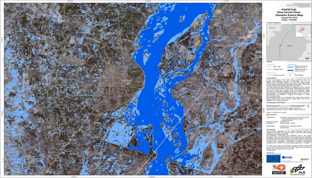 Example Geospatial information for DRM GEO REF Information Sharing Intensive flood