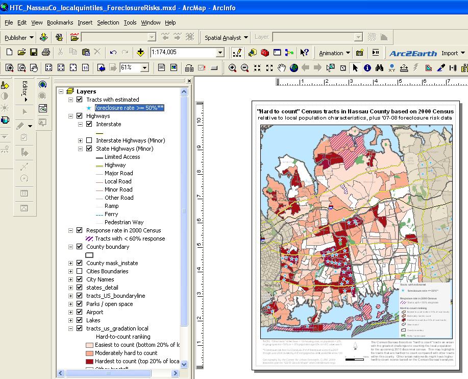 Map display on the desktop Integrates many of the