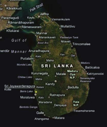 Document No.: 20061179-00-224-R Page: 7 Figure 1: Map of Sri Lanka.. 2 Definitions Below, some definitions of technical key terms used in this text are given to help the reader.