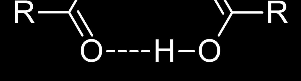 hydrogen bonding: two peaks Intra-
