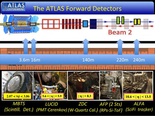 2. The ATLAS forward detector system The ATLAS Forward Detector system is shown in Fig.