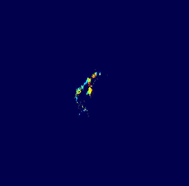34 Fig. 6. Shown in color scales is the centroid velocity (moment 1) map in the IR dark region of G28.34 derived from the NH 3 (J,K)=(1,1) emission obtained from the VLA.