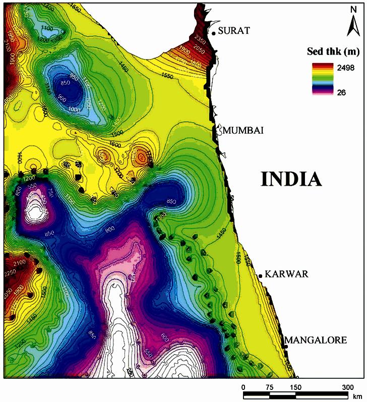 120 INDIAN J. MAR. SCI., VOL. 38, No. 1, MARCH 2009 Several large oil/gas fields are present in this region.