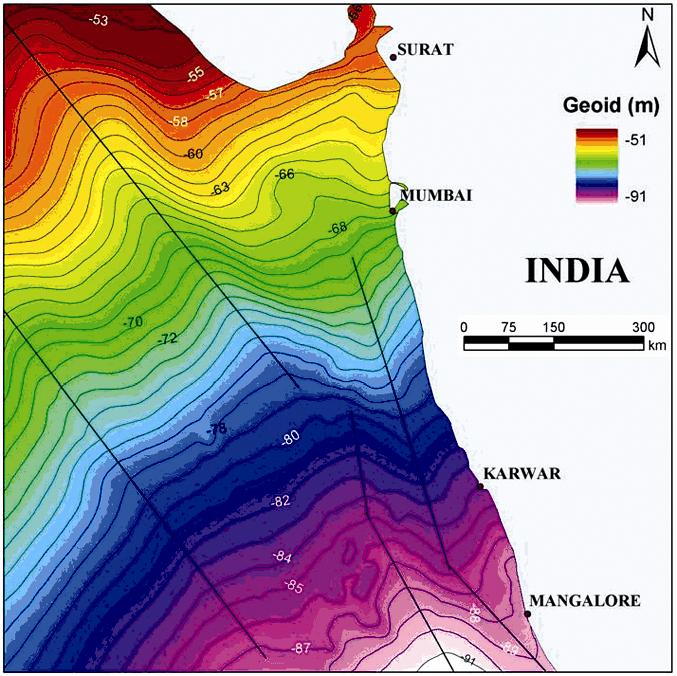 reservoirs26. The time rock stratigraphy of the Bombay offshore basin along with markings on the hydrocarbon-bearing formations is given elsewhere26,27.
