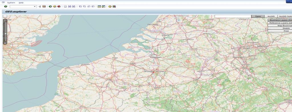 GIS report @ Infrabel => Standard + ArcGis Mapserver (license) SAP ERP: