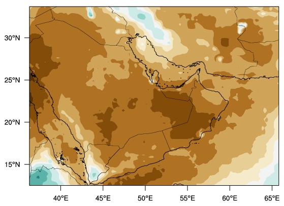 Note that there are differences among the satellite estimated rainfall, with CMORPH showing greater amounts over the western Iranian border when compared with