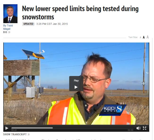 Other Example - Iowa DOT http://www.kcci.