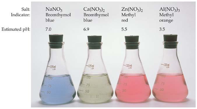 Effect of Cations Anions 1. An anion that is the conjugate base of a strong acid will not affect the ph. 2.