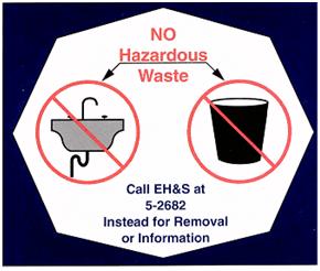 a. Laboratories wishing to dispose of materials containing dilute concentrations of these constituents should contact EH&S for advice regarding the proper management and disposal of these materials.