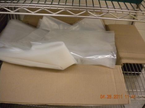 Collect your waste in the plastic liner and remove the liner, tape it closed when full.