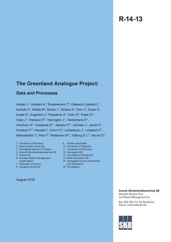 GAP is officially closed and the results are presented in the two final reports: The Greenland Analogue Project: Data and