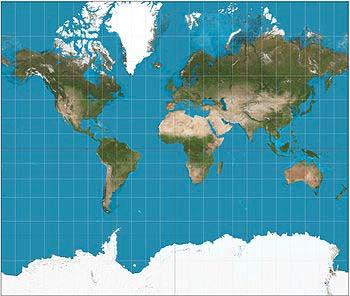 Google Mercator is an example of a
