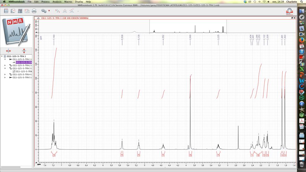S2. 1 H NMR (00 MHz, CDCl at 2 K) spectrum of the new