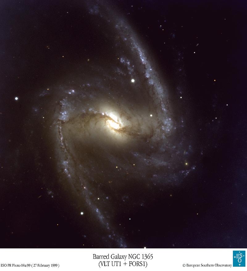 NGC 1365 One of the best barred spirals in the southern hemisphere
