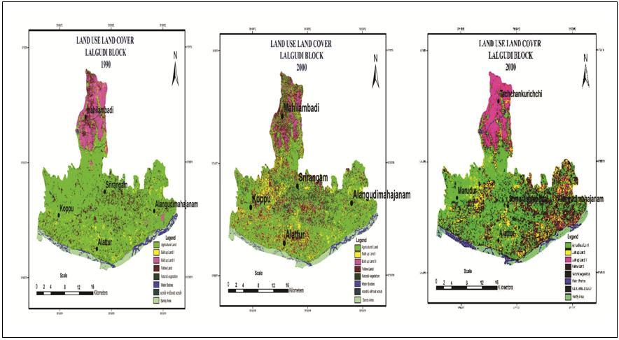 S. Balaselvakumar et al. Int. Journal of Engineering Research and Applications FIG. 4. LANDUSE AND LANDCOVER MAP IN LALGUDI BLOCK VI.