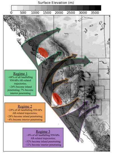 The Inland Penetration of Atmospheric Rivers over Western North America: A Lagrangian Analysis J.