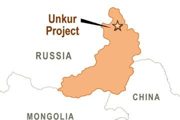 Unkur Copper-Silver Project Location Regional location of Zabaikalye Unkur, local