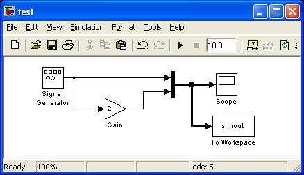 Primer jednostavnog modela Generator signala 2
