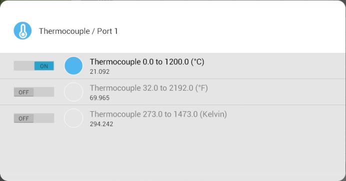 In order to correct for room temperature, another temperature sensor is built into the thermocouple. The adjusted voltage is then amplified and adjusted to a range of 0-3 V.
