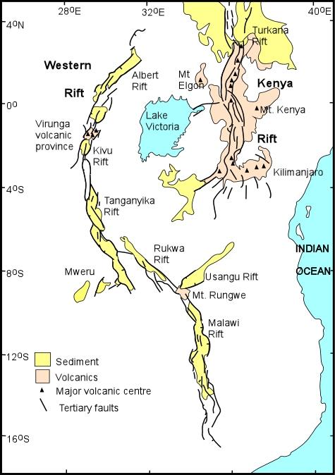 Geothermal Occurrence in Kenya Geothermal areas are located within the Kenya Rift Rift has