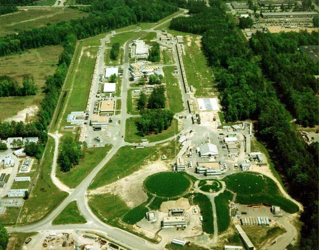 Figure 1: Arial shot of JLAB In one recent experiment, which involved Profs.