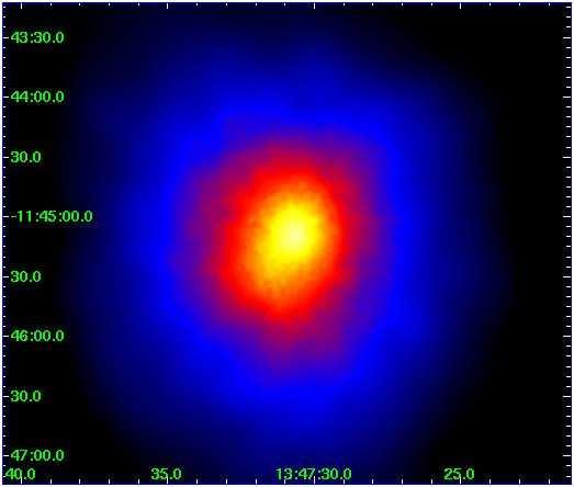 2 Gitti & Schindler.: XMM-Newton observation of the most X-ray-luminous galaxy cluster RX J1347.5 1145 10 1 0.1 0.01 0.001 Fig. 1. Total (MOS+pn) XMM-Newton EPIC mosaic image of RX J1347.