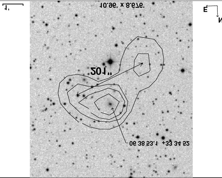 Amirkhanyan et al.: New extended radio sources from the NVSS.. H.... [NII] 8 [NII] 8 [SII] 77 [SII] 7. 7 7 7 7 7 7 Fig.. Similar to Fig. for the source 8+. GCH MgI 7 NaI 89 TiO -8 7 8 Fig.