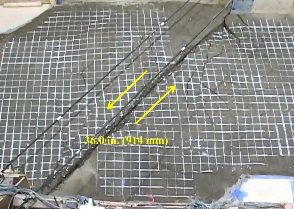 Figure 5.17. Fault Rupture at Pipe Failure 5.3.7 Deformed Shape and Pipe Failure Figure 5.17 shows the fault rupture at pipe failure. Figure 5.18 a) shows a photo of the pipeline before backfilling and burial of the pipe.