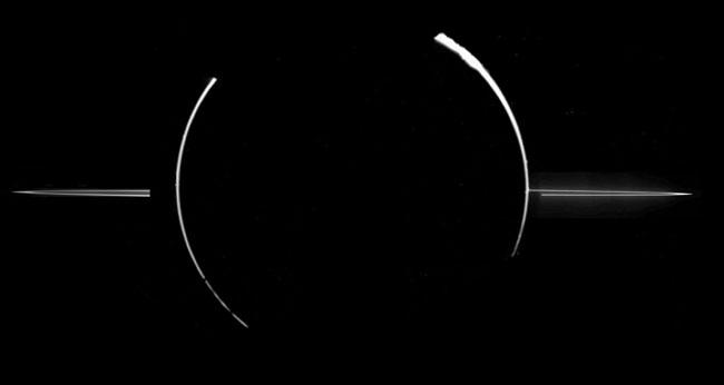 Jupiter s Ring Jupiter has a thin ring located inside the orbit of the small, innermost moons.