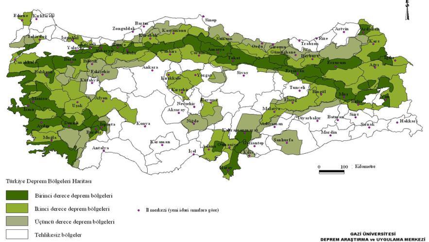 THREE GENERATIONS OF SEISMIC HAZARD MAPPING IN TURKEY Earliest maps based