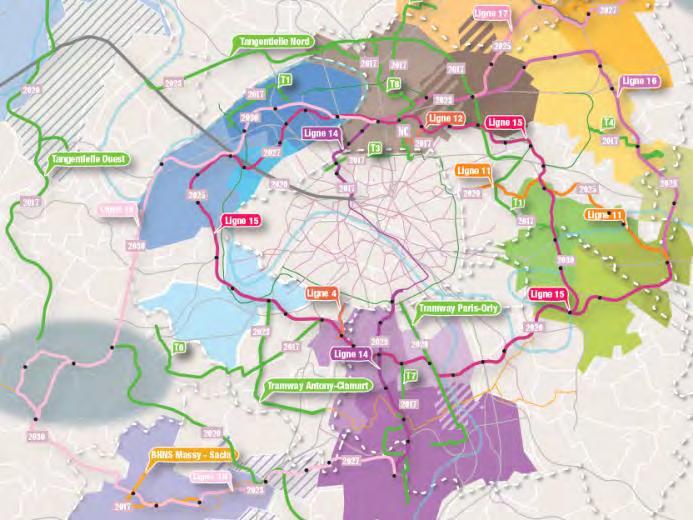Ile-de-France 2030 s transport policies and urban development orientations.