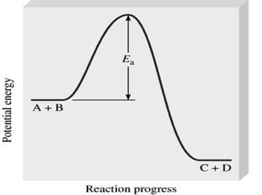 results in K For an exothermic reaction, E a (reverse) > E a (forward); so k r depends more strongly on T than k f.