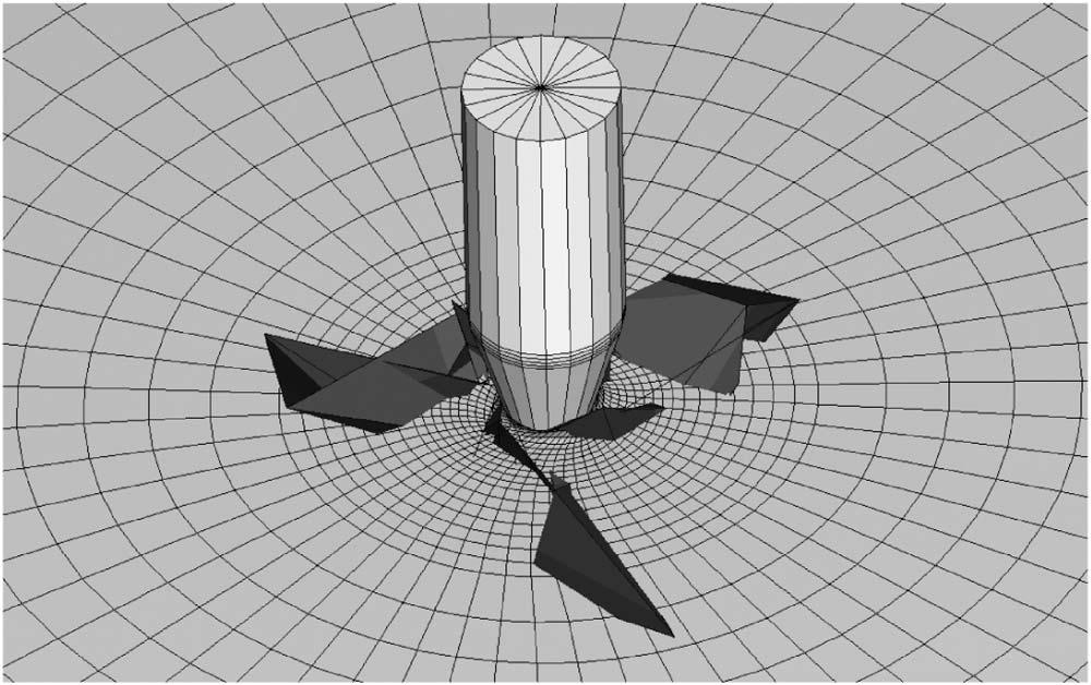 Fig. 2 Depiction of deleted elements dark in finite element modeling of friction drilling putation time 19.