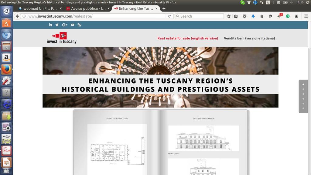 of historical sites technologies was fundamental to support the widest public experience of real estate promoted by Tuscany Region recently.