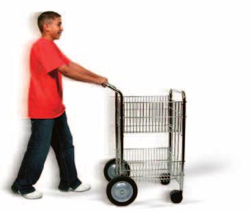Figure 4 If the force applied to the carts is the same, the acceleration of the empty cart is greater than the acceleration of the loaded cart.