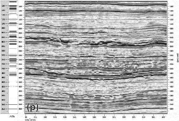 Osborne and Stewart FIG. 12. The zero-offset VSP corridor stack (left) versus data from the nearby 2D seismic line (right). (From Xu, 2001.) FIG. 13.