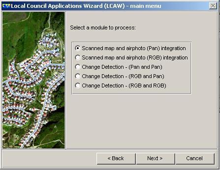 3) In remote sensing tool bar there are two very important wizards Local Council Application Wizard: